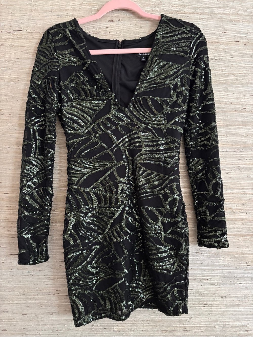 Lulu’s Black Sequin Mini Dress